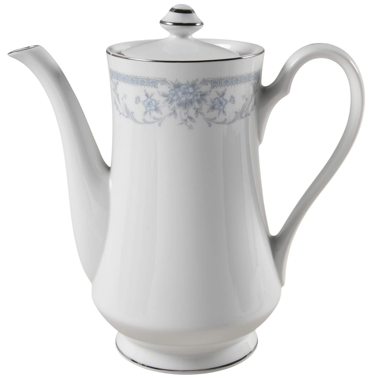 Blue Whisper Coffee Pot & Lid by Sheffield-1
