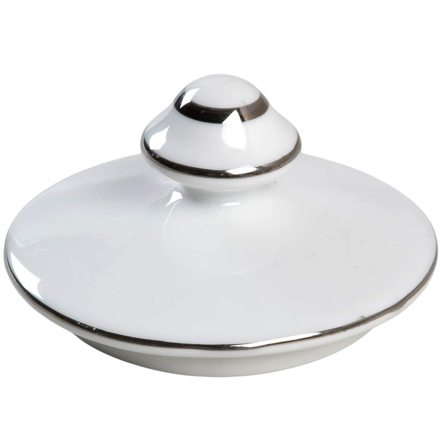 Blue Whisper Lid for Sugar Bowl by Sheffield-1