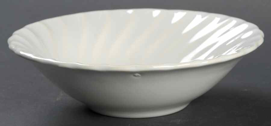 Bone White (Earthenware, USA, All Ivory) Fruit/Dessert (Sauce) Bowl by Sheffield-1