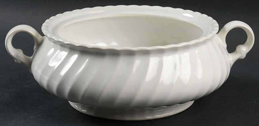 Bone White (Earthenware, USA, All Ivory) Round Vegetable No Lid by Sheffield-1
