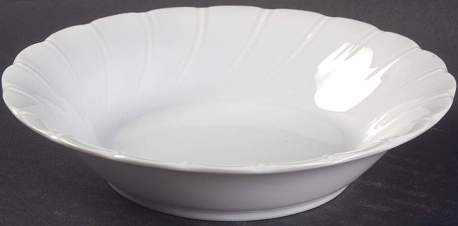 Bone White (Porcelain, Japan, All White) Fruit/Dessert (Sauce) Bowl by Sheffield-1