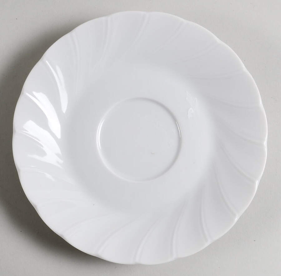 Bone White (Porcelain, Japan, All White) Saucer by Sheffield-1