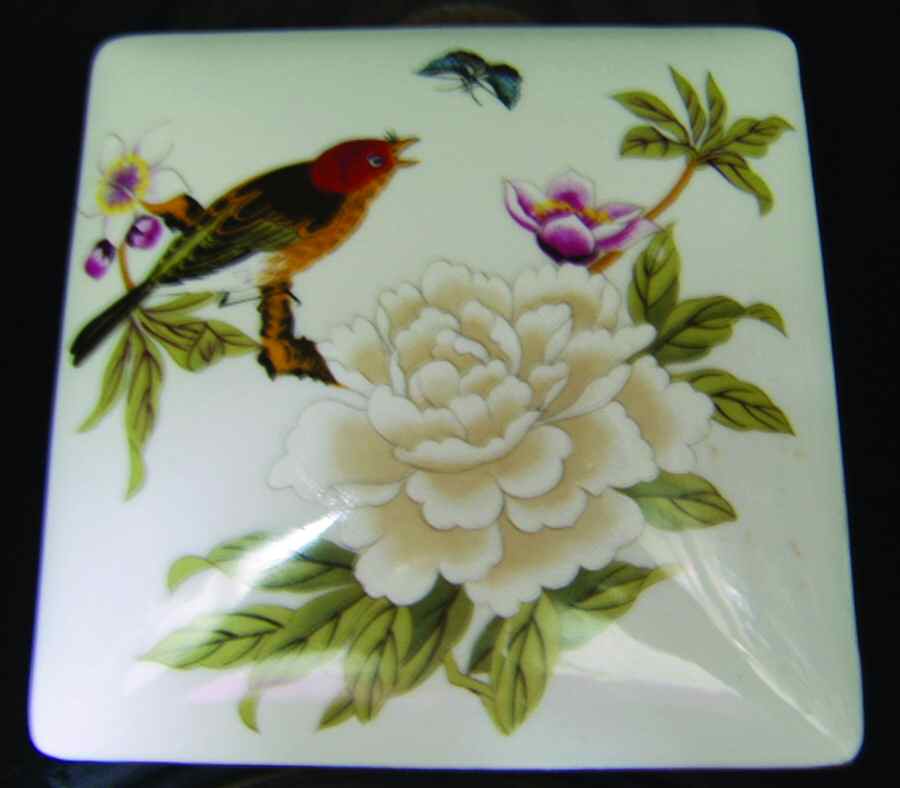 Chinese Garden Square Box & Lid by Sheffield-1