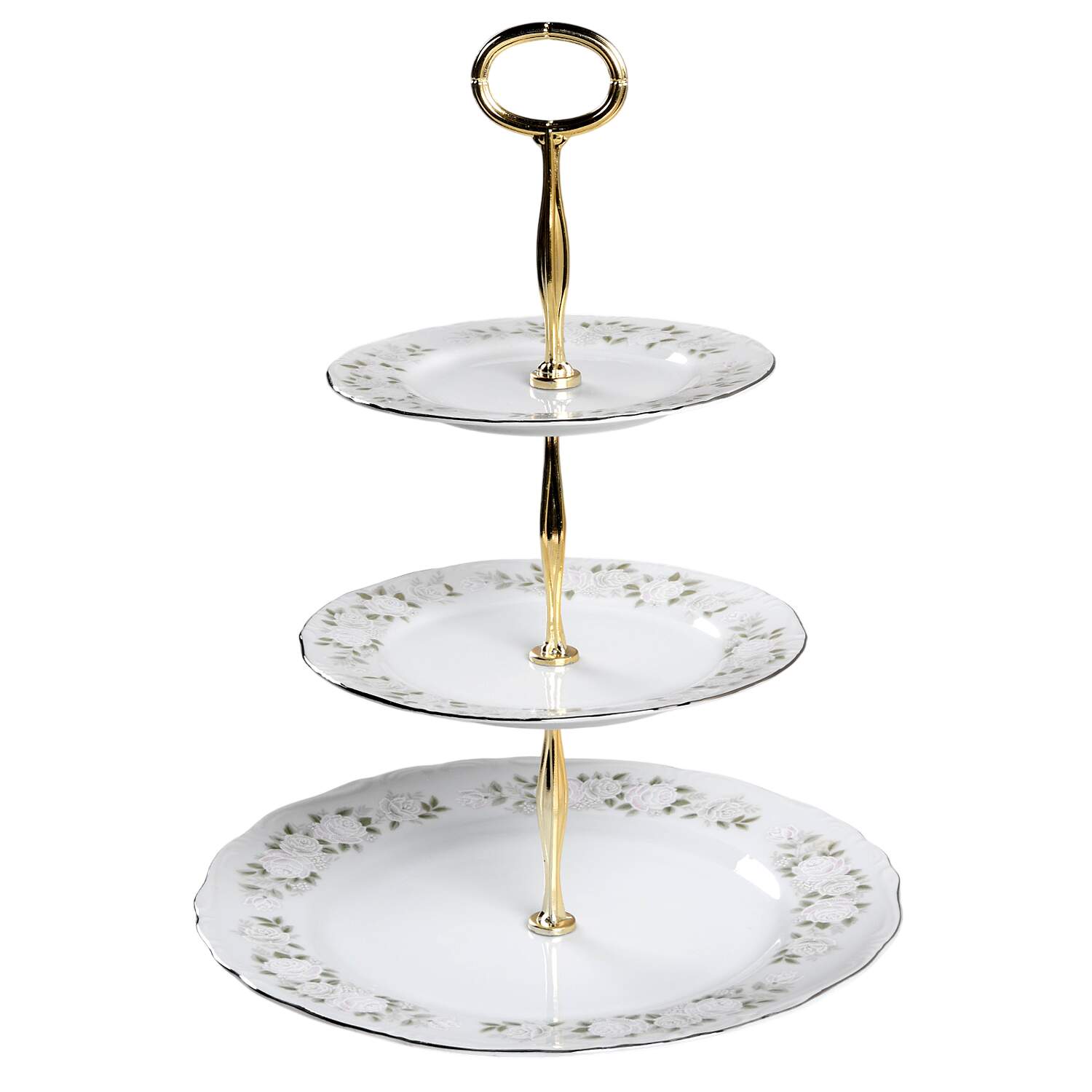 Classic 13 7/8"-14 1/4" 3-Tiered Serving Tray(DP,SP,BB) HC by Sheffield-1