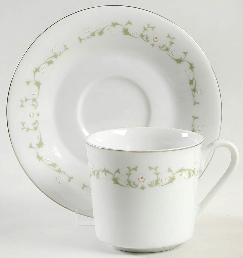 Elegance Flat Cup & Saucer Set by Sheffield-1