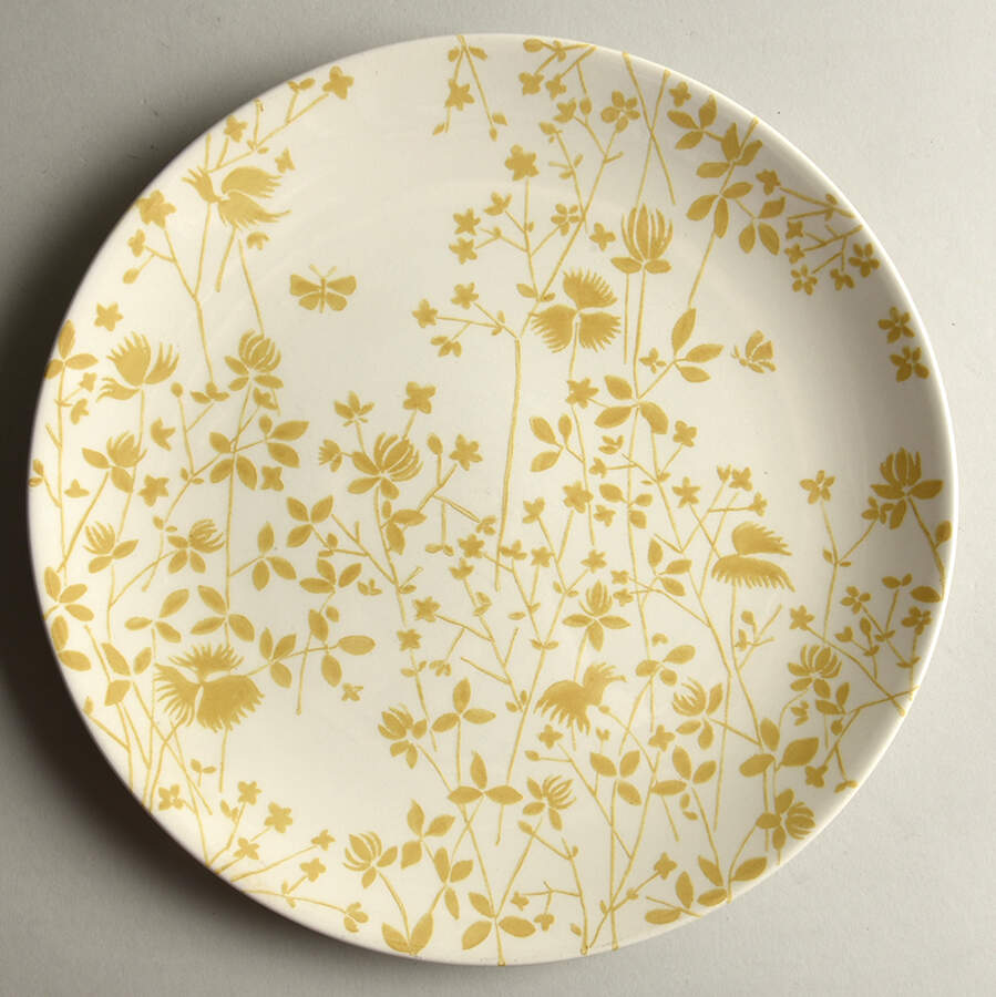 Golden Meadow Dinner Plate by Sheffield-1