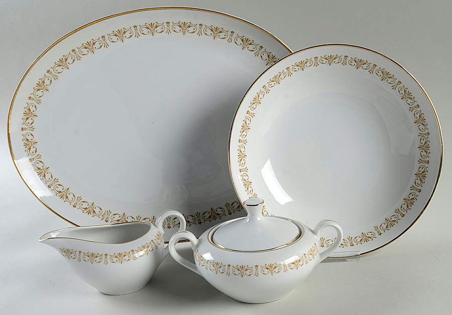 Imperial Gold 5 Piece Hostess Set by Sheffield-1
