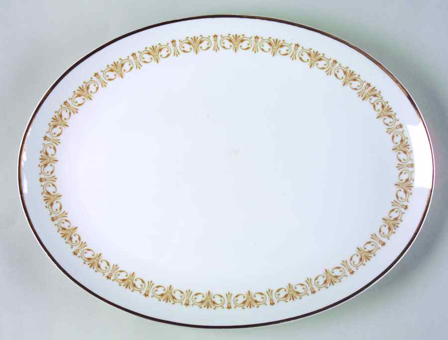 Imperial Gold 14" Oval Serving Platter by Sheffield-1