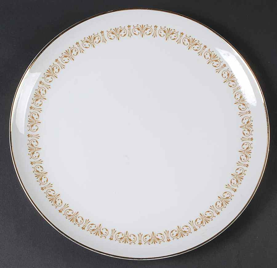 Imperial Gold 12" Chop Plate (Round Platter) by Sheffield-1