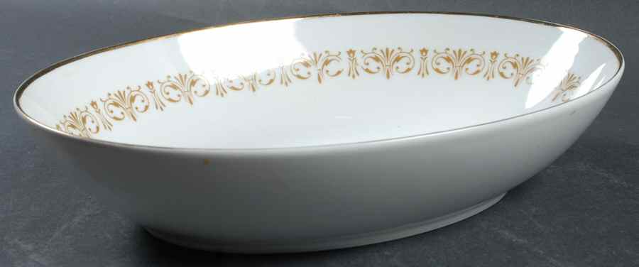 Imperial Gold 10" Oval Vegetable Bowl by Sheffield-1