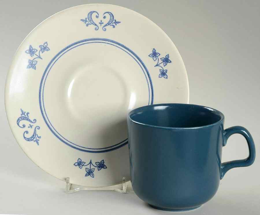 Provincial Flat Cup & Saucer Set by Sheffield-1