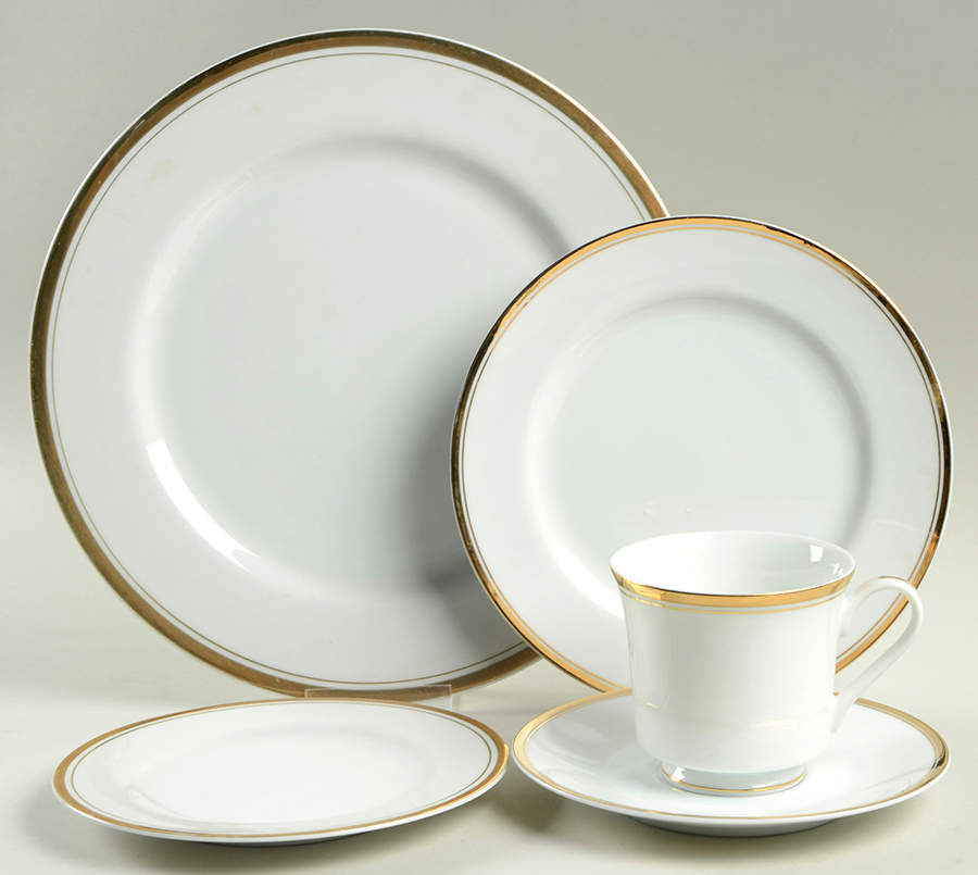 Regency Gold 5 Piece Place Setting by Sheffield-1