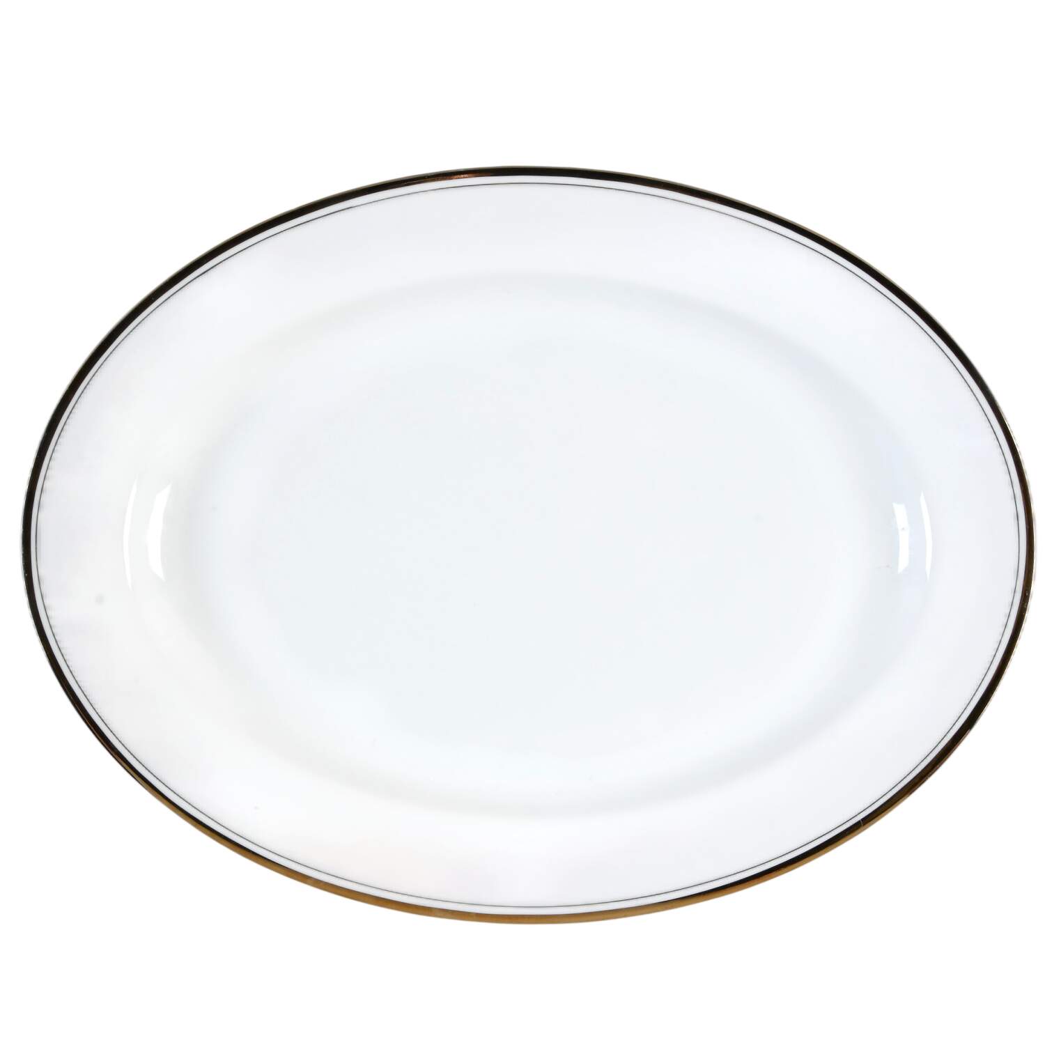Regency Gold 14" Oval Serving Platter by Sheffield-1