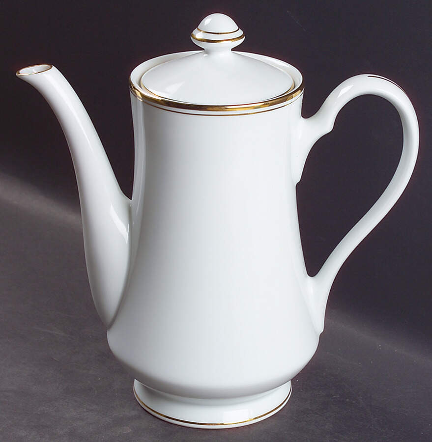 Regency Gold Coffee Pot & Lid by Sheffield-1