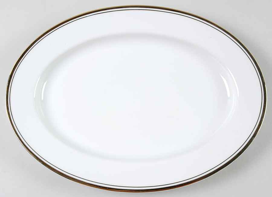 Regency Gold 12" Oval Serving Platter by Sheffield-1