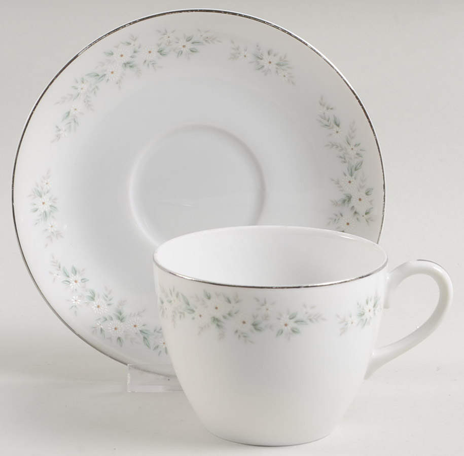 Royal Daisy Flat Cup & Saucer Set by Sheffield-1