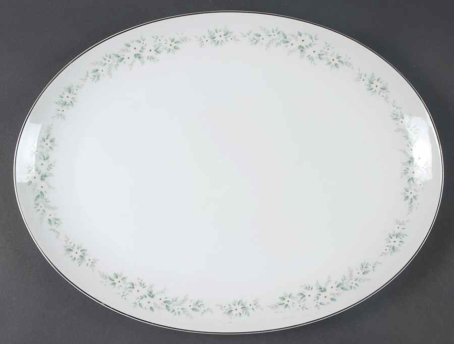 Royal Daisy 14" Oval Serving Platter by Sheffield-1