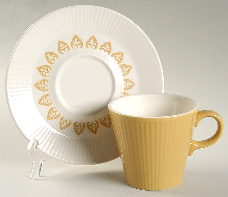 Serenade Flat Cup & Saucer Set by Sheffield-1