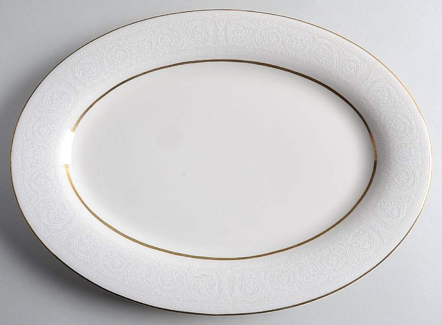 Sonata 14" Oval Serving Platter by Sheffield-1
