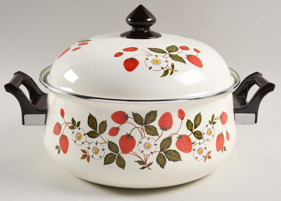 Strawberries N' Cream 7 Quart Metal Dutch Oven by Sheffield-1