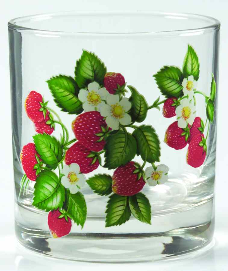 Strawberries N' Cream Glassware Short Tumbler by Sheffield-1