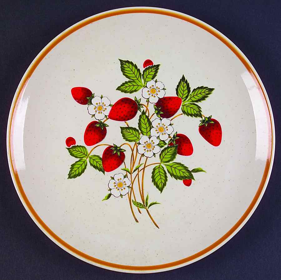 Strawberries N' Cream Luncheon Plate by Sheffield-1
