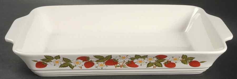 Strawberries N' Cream 13"  Rectangular Baker by Sheffield-1