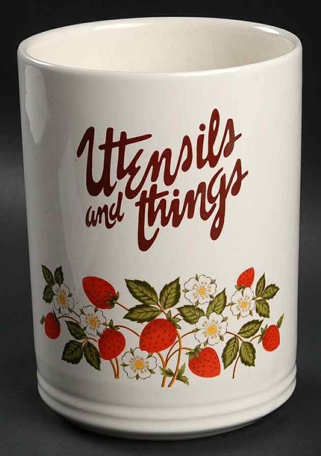 Strawberries N' Cream Utensil Holder by Sheffield-1