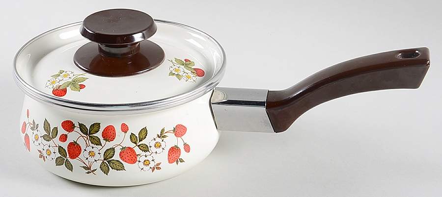 Strawberries N' Cream 1.0 Quart Metal Covered Saucepan by Sheffield-1