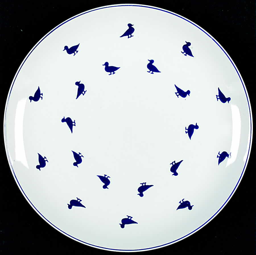 Blue Duck Salad Plate by Shafford-1
