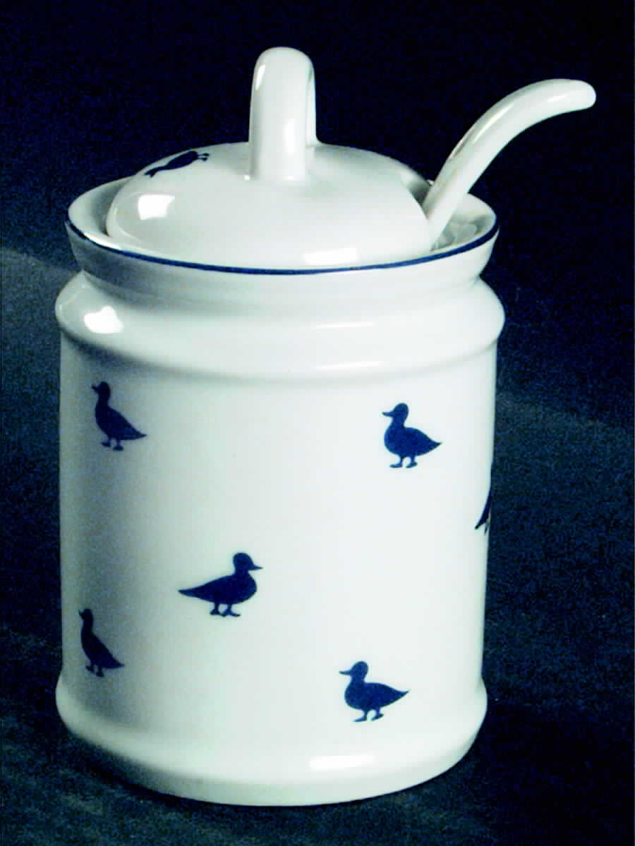 Blue Duck Jam/Jelly & Lid by Shafford-1
