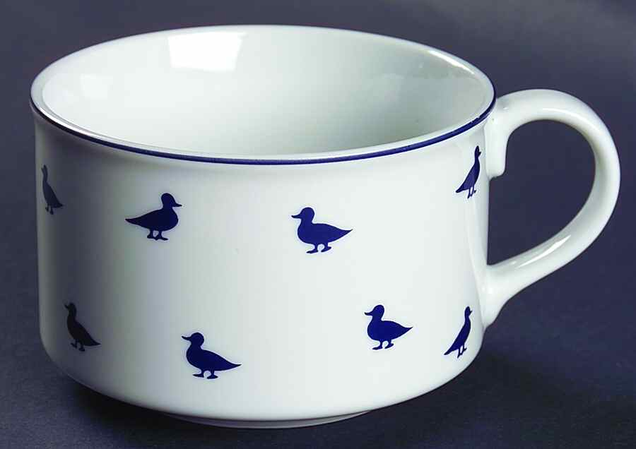 Blue Duck Soup Mug by Shafford-1