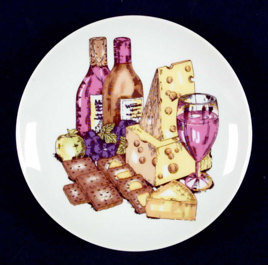 Cheese & Crackers Bread & Butter Plate by Shafford-1