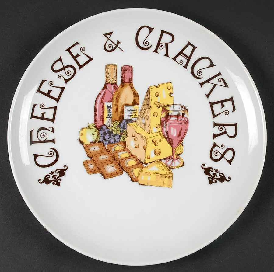 Cheese & Crackers Dinner Plate by Shafford-1
