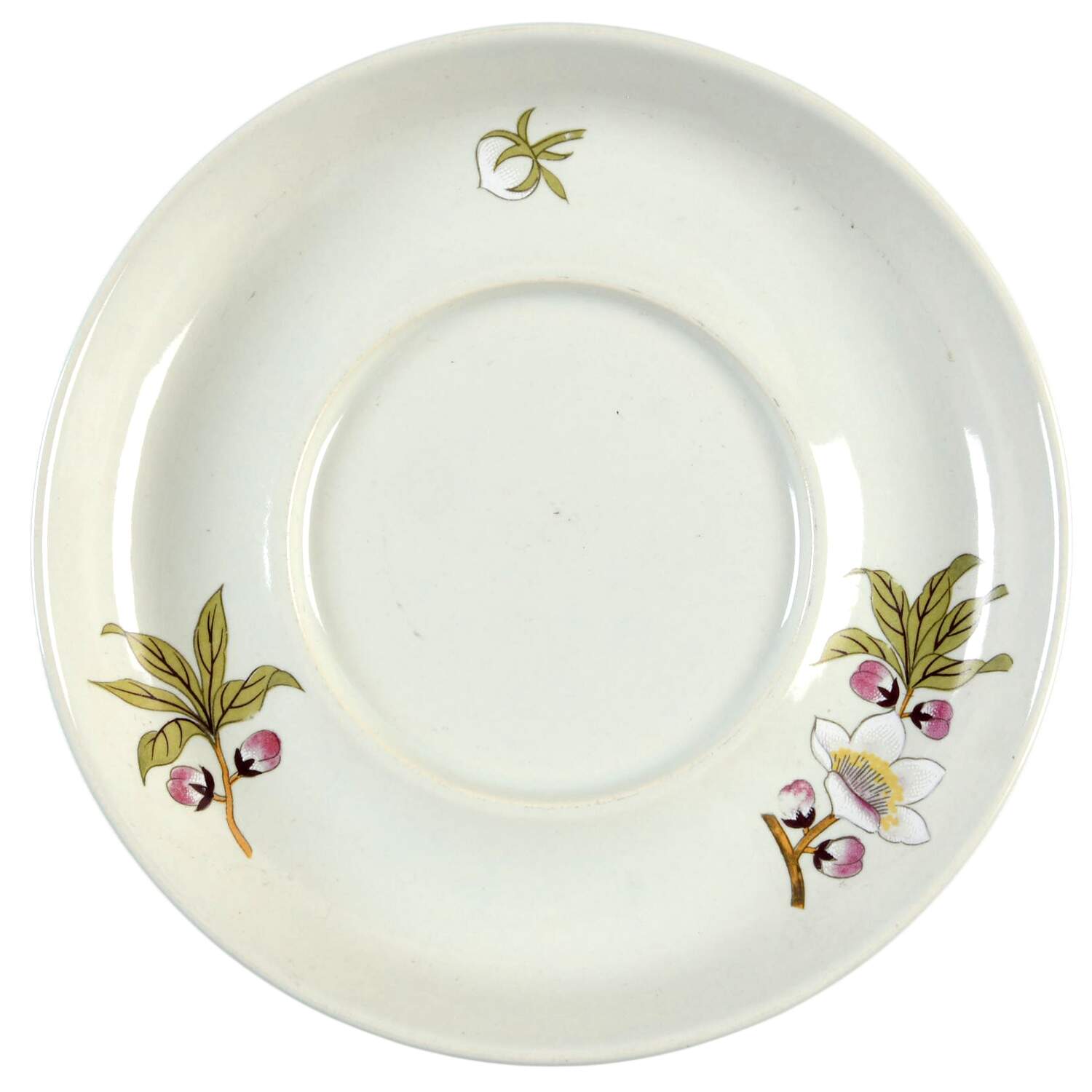 Chinese Garden (Earthenware) Saucer for Flat Cup by Shafford-1