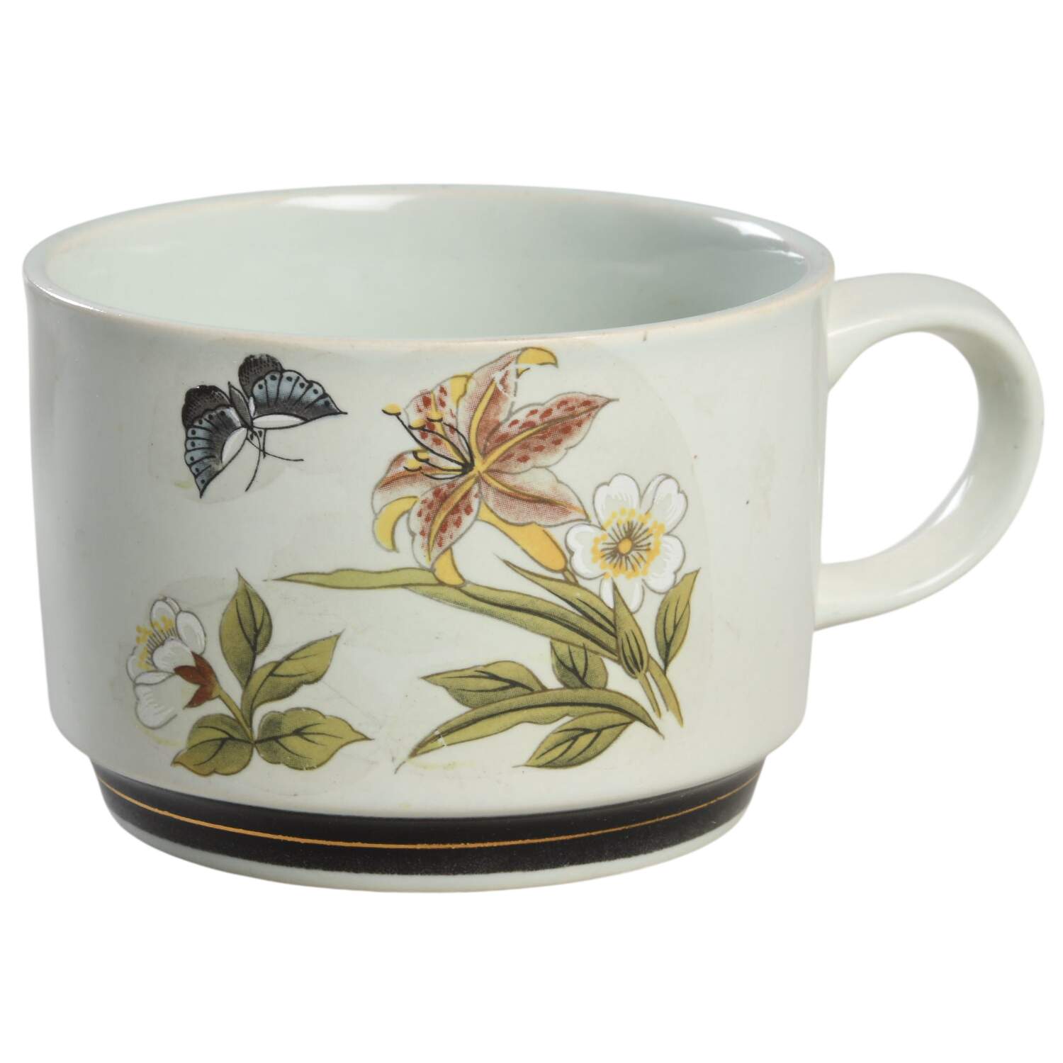 Chinese Garden (Earthenware) Flat Cup by Shafford-1