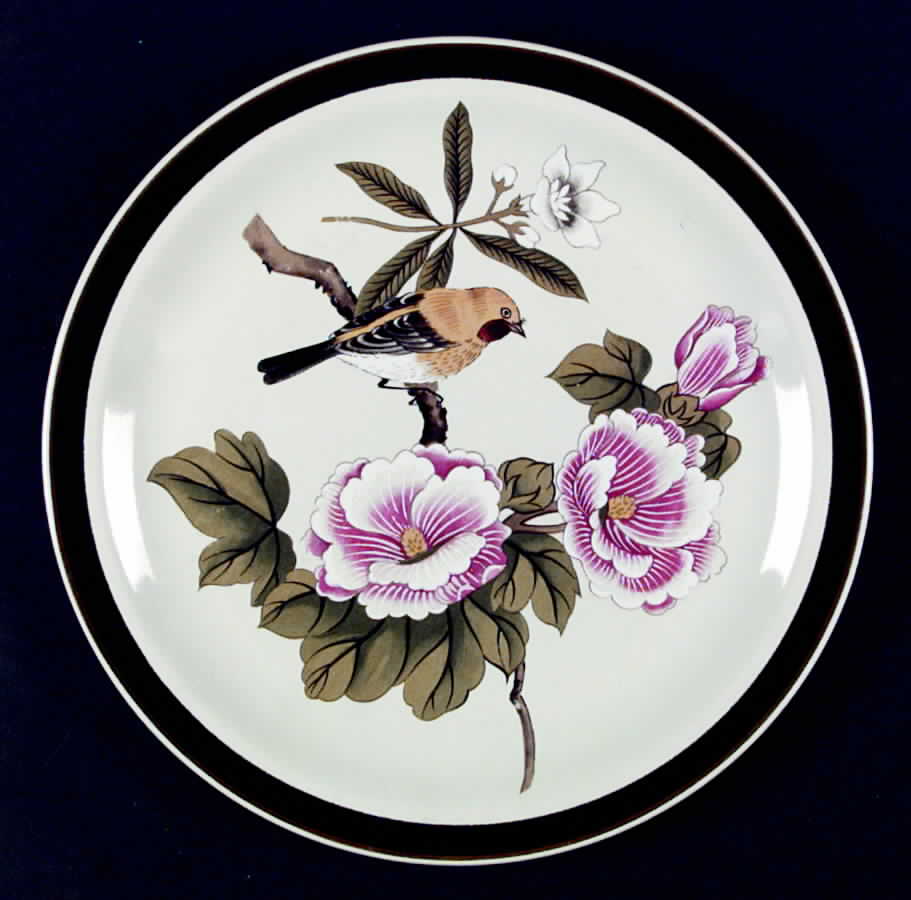 Chinese Garden (Earthenware) Dinner Plate by Shafford-1