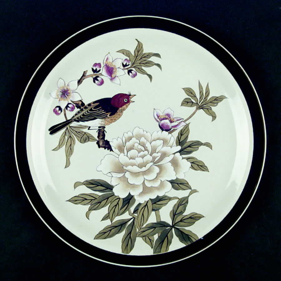 Chinese Garden (Earthenware) Dinner Plate by Shafford-1