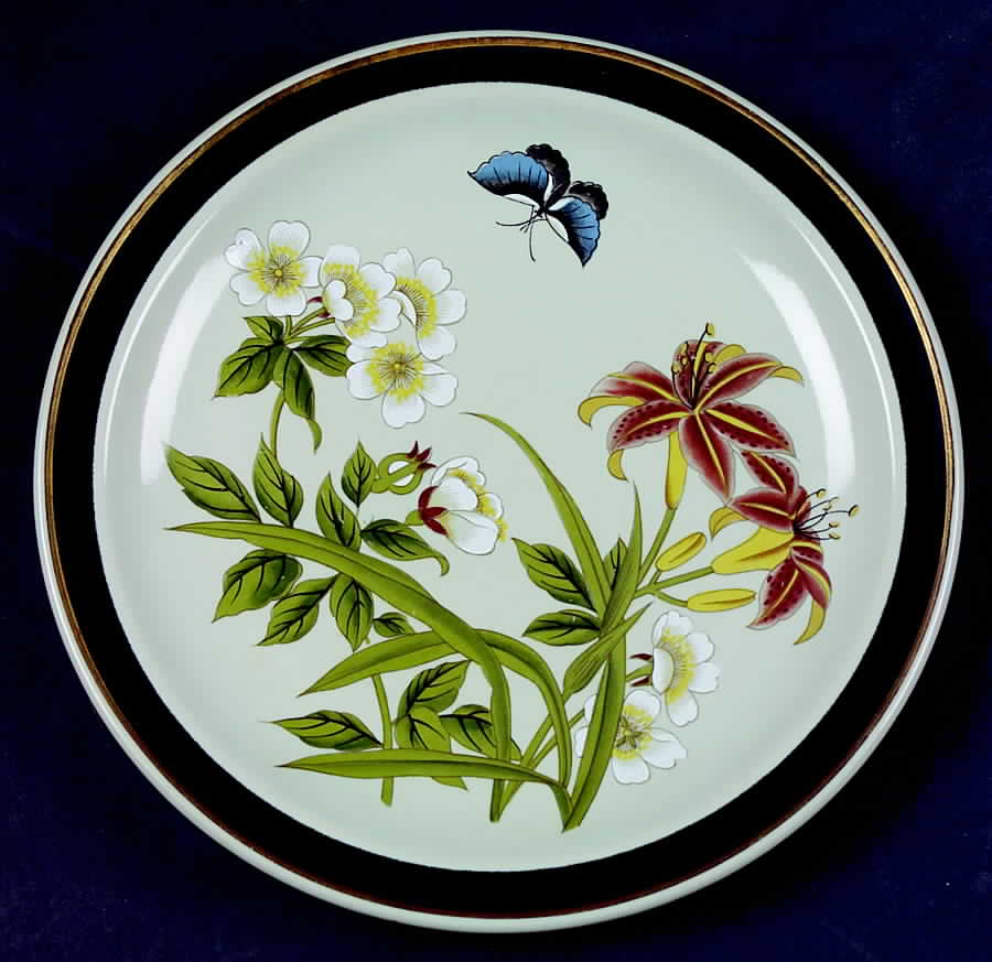 Chinese Garden (Earthenware) Salad Plate by Shafford-1