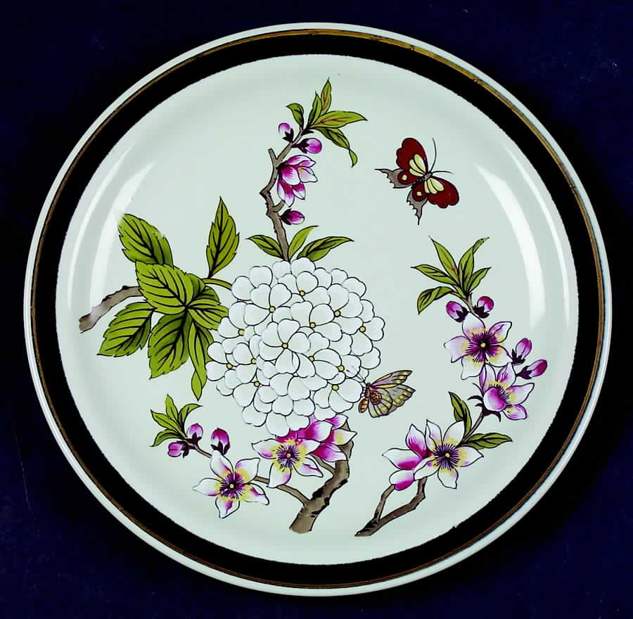 Chinese Garden (Earthenware) Salad Plate by Shafford-1