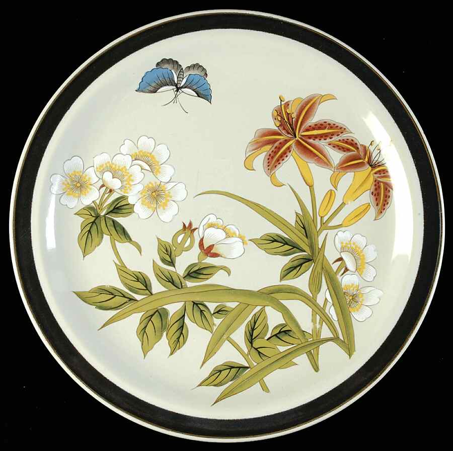 Chinese Garden (Earthenware) Dinner Plate by Shafford-1