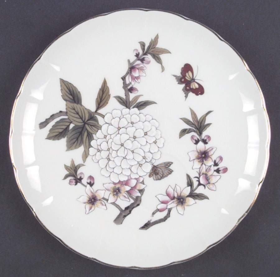 Chinese Garden (Fine China) Snack Plate by Shafford-1