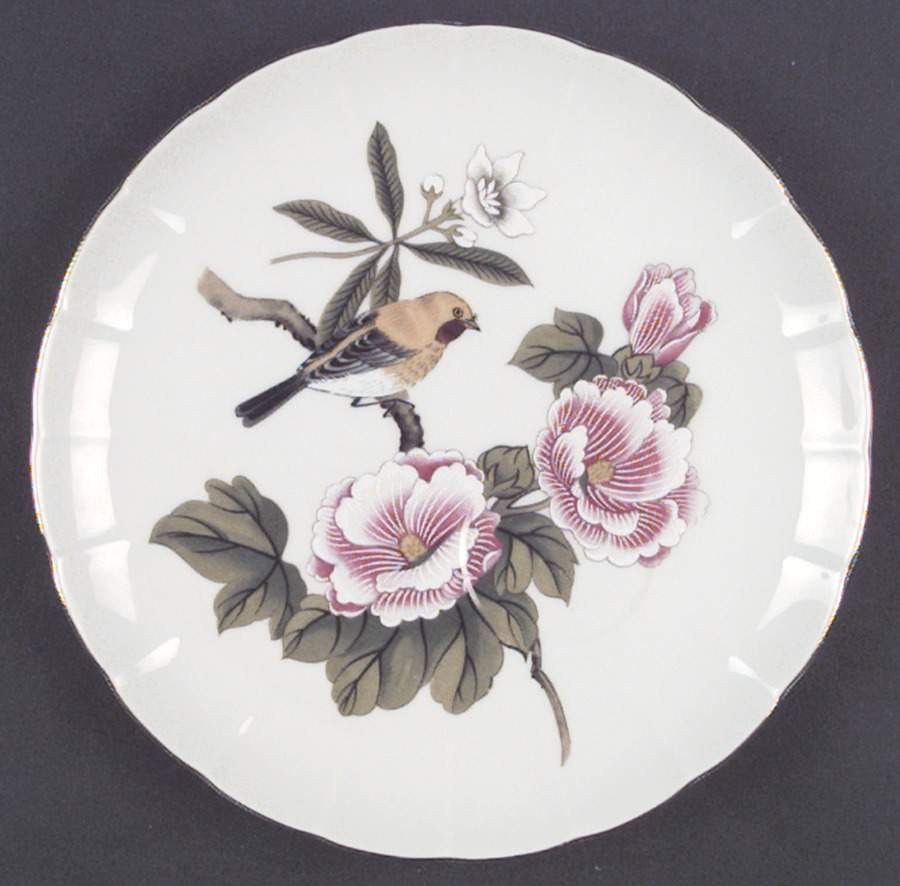 Chinese Garden (Fine China) Snack Plate by Shafford-1