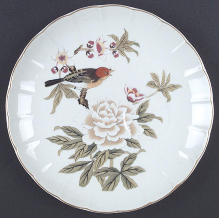 Chinese Garden (Fine China) Snack Plate by Shafford-1