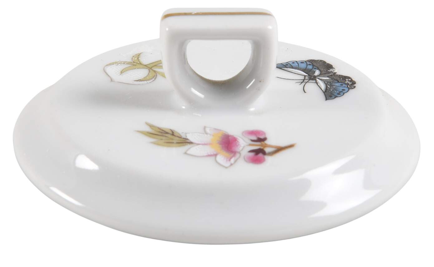 Chinese Garden (Fine China) Lid for Sugar Bowl by Shafford-1