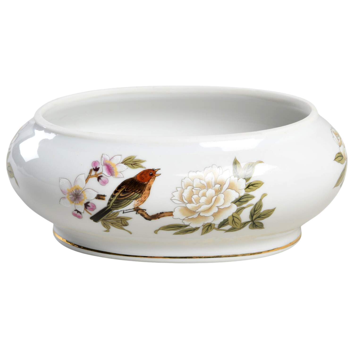 Chinese Garden (Fine China) Candy Box No Lid by Shafford-1