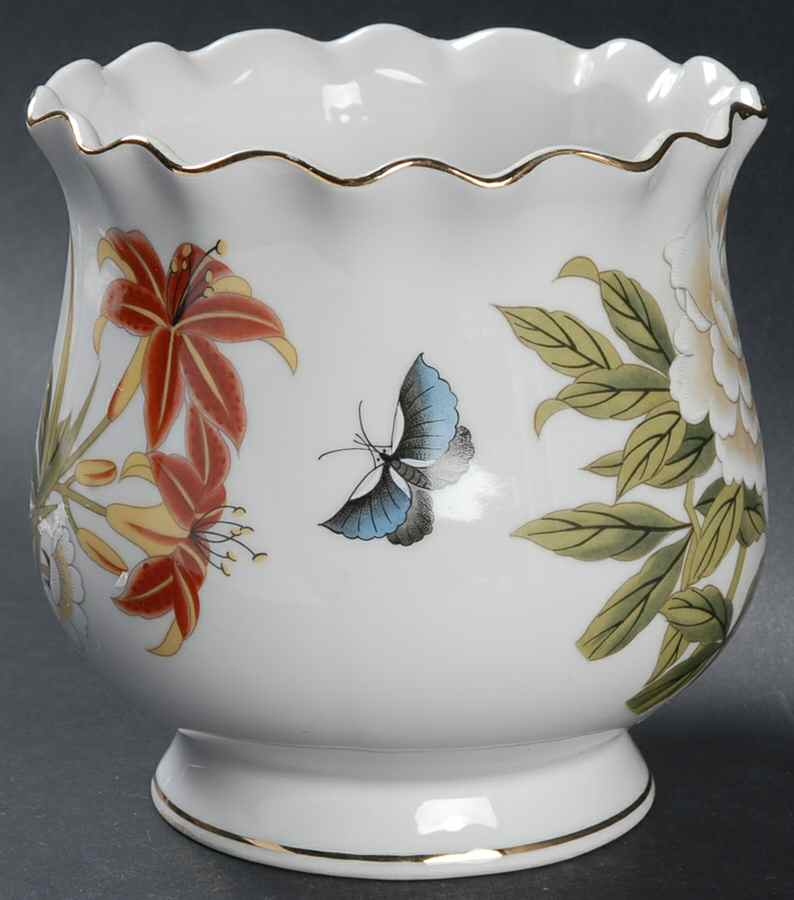 Chinese Garden (Fine China) Small Cachepot by Shafford-1