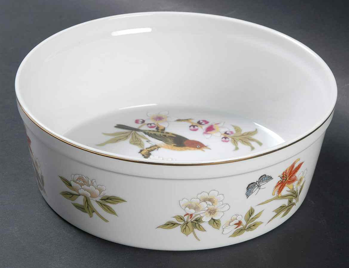 Chinese Garden (Fine China) 8" Souffle by Shafford-1