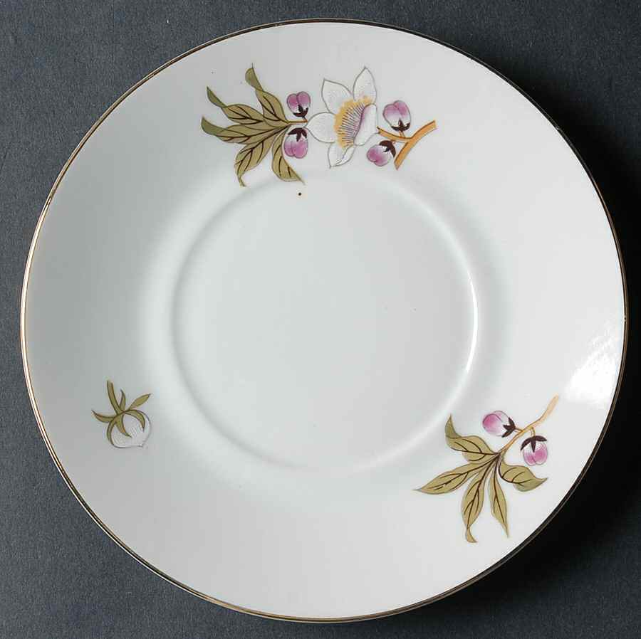 Chinese Garden (Fine China) Saucer for Flat Cup by Shafford-1