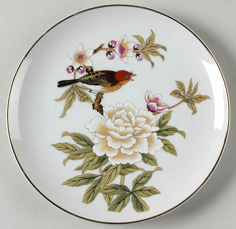 Chinese Garden (Fine China) Salad Plate by Shafford-1